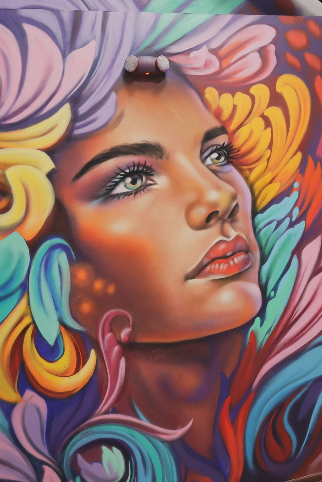Portrait mural wall